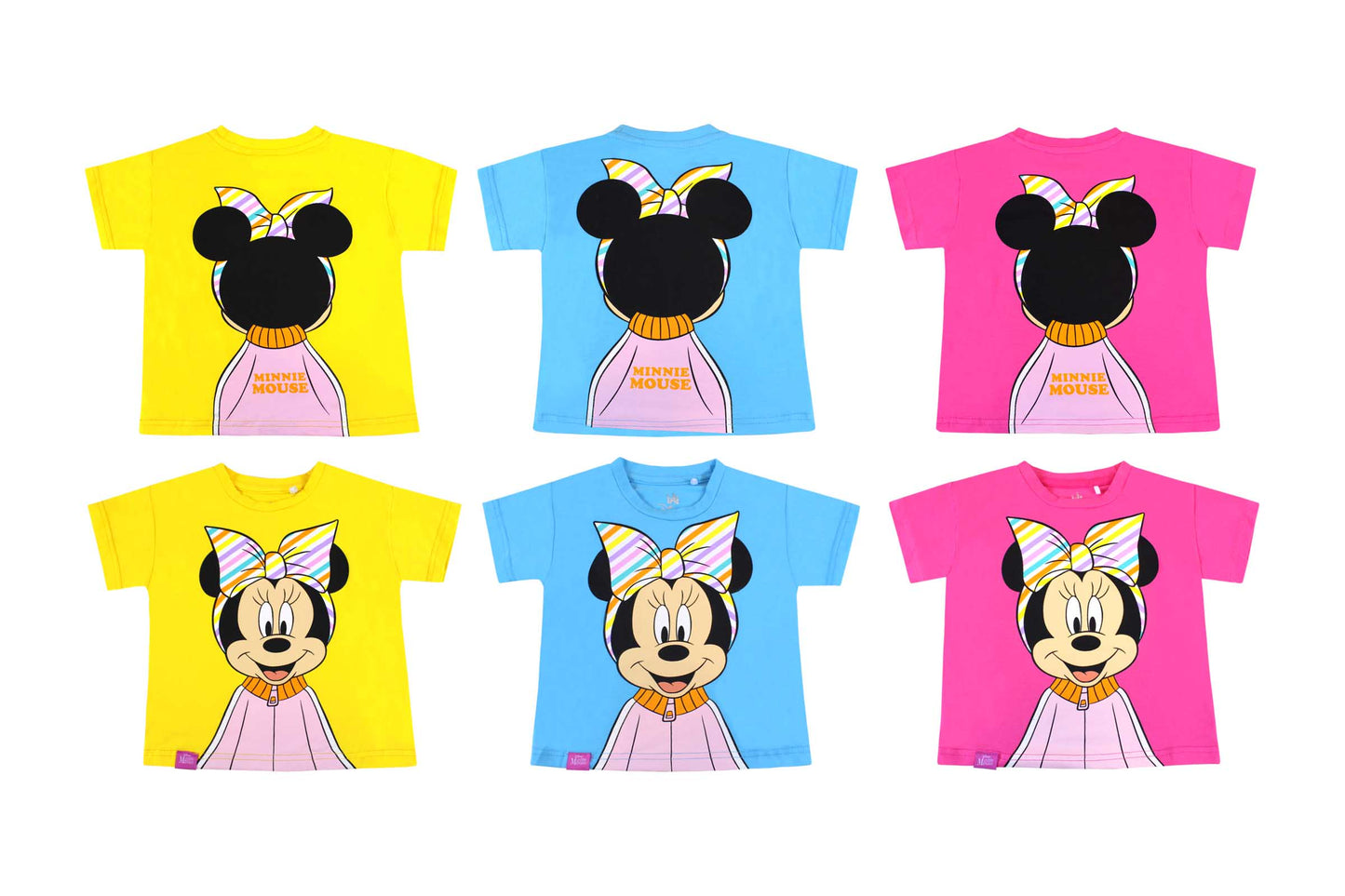 Camisa Minnie disney bebe niña 12m a 3T D1-MI-1291B 350225 amarilla
