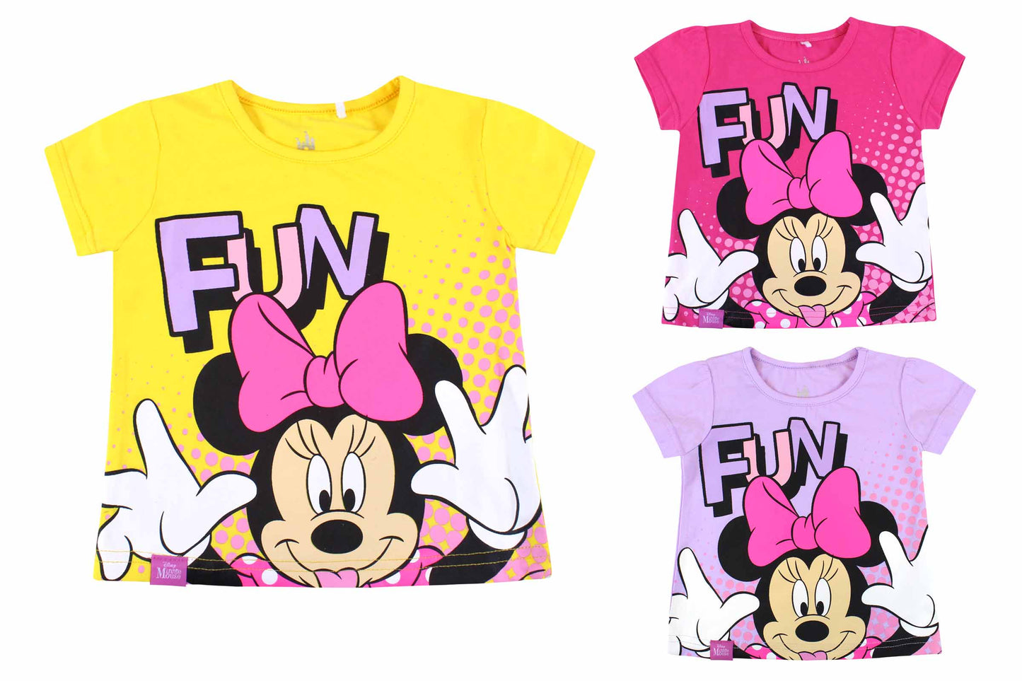 Camisa minnie bebe niña 12m a 3T D1-MI-1292B 290260 rosada