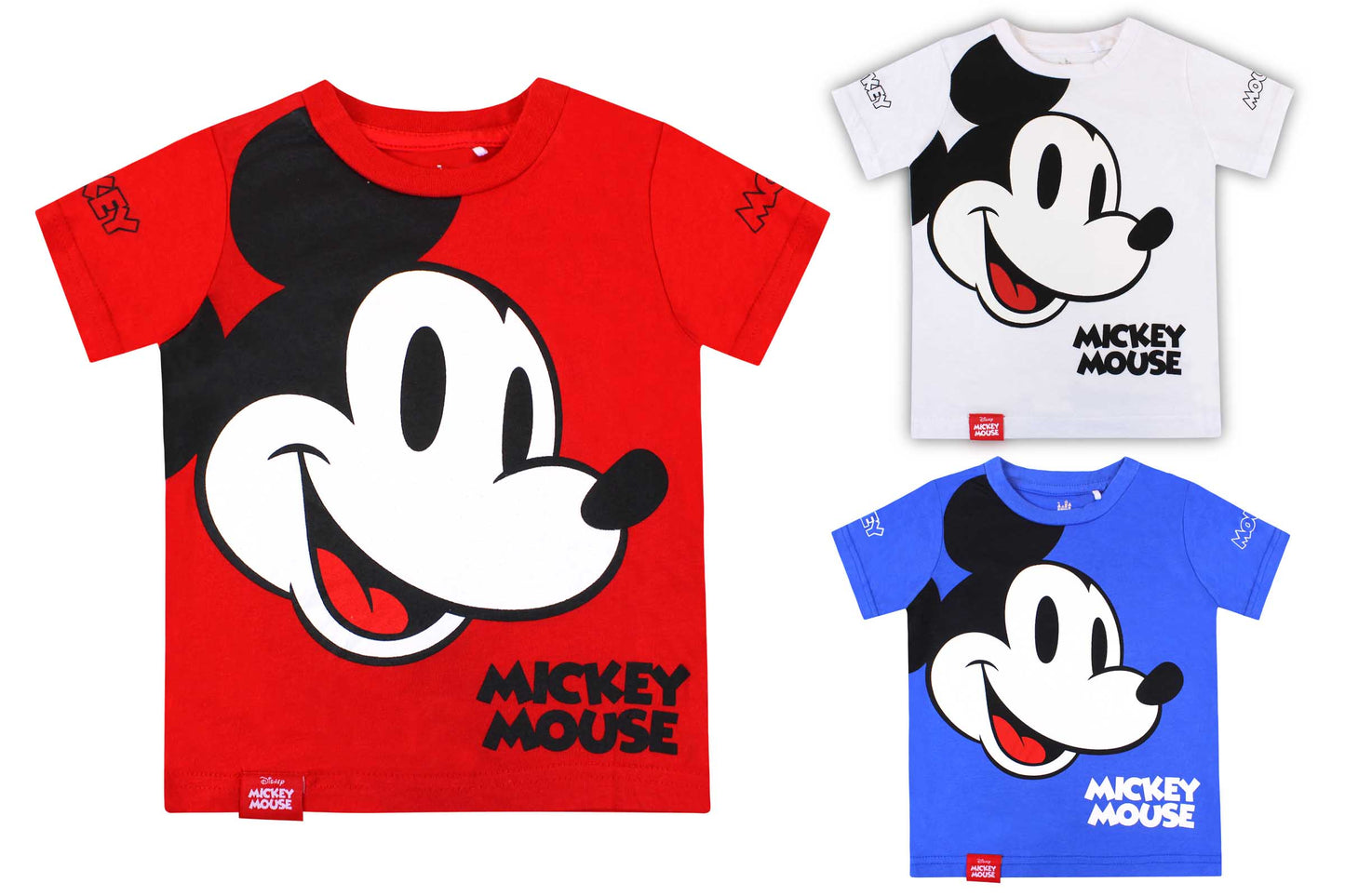 Camisa mickey bebe niño 12m a 3T D1-MK-1309B 299225 blanca
