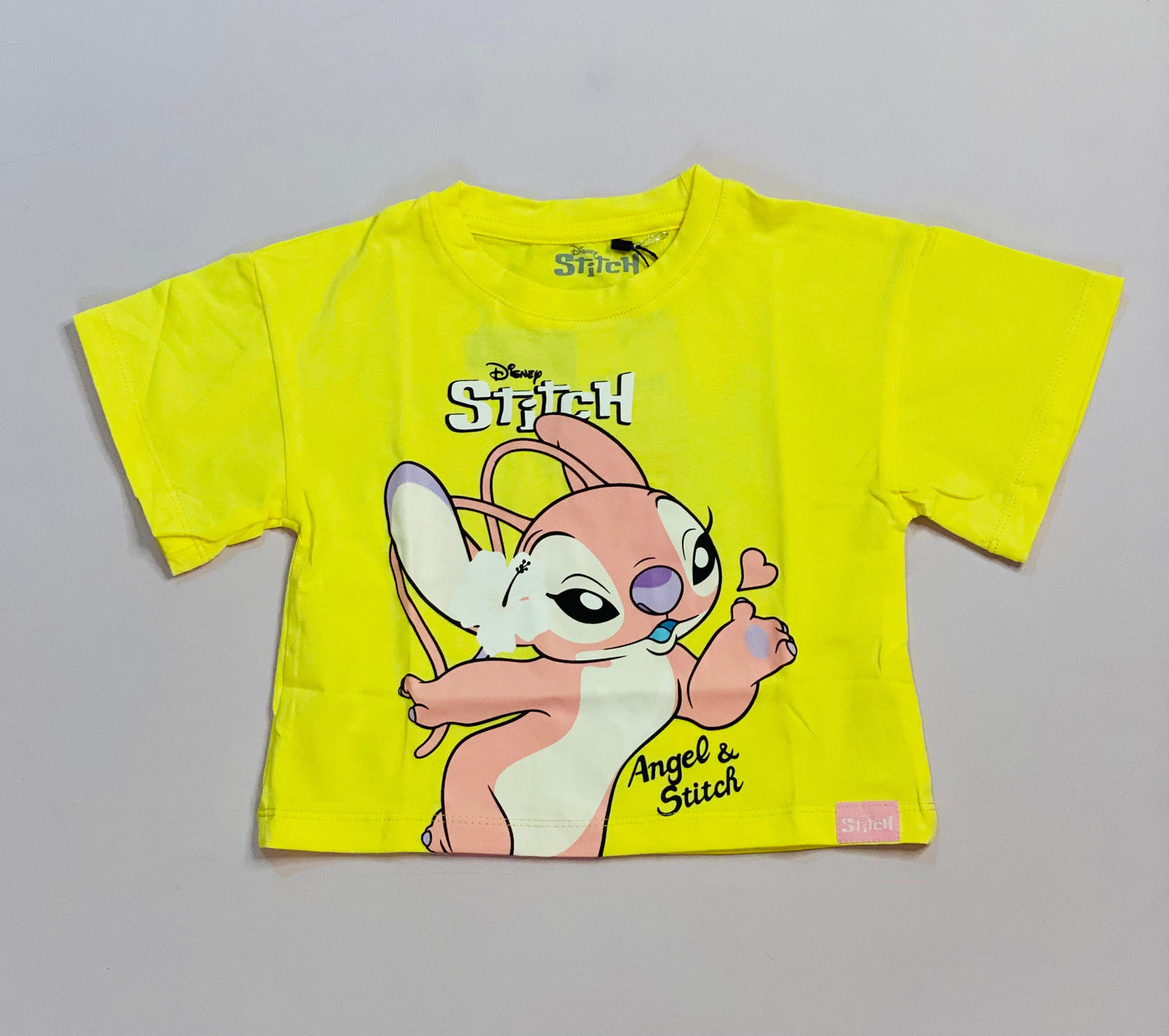 Camiseta para niña Stitch amarillo D1-STI-101D 290215
