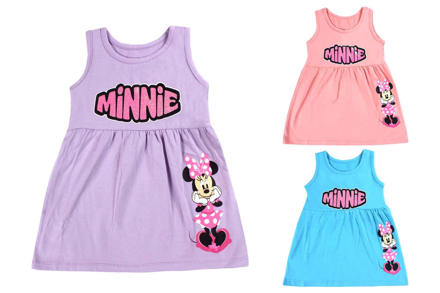 Vestido Minnie rosado 12m a 3T D10-MI-1283B 380265