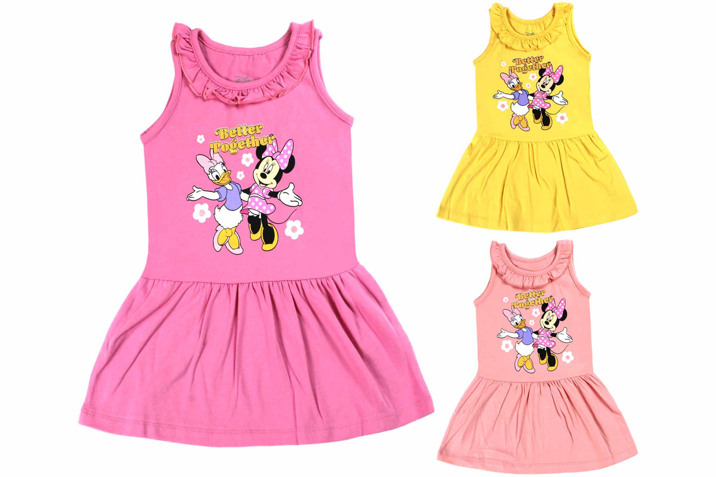 Vestido Minnie amarillo 12m a 3T D10-MI-1285B 345305