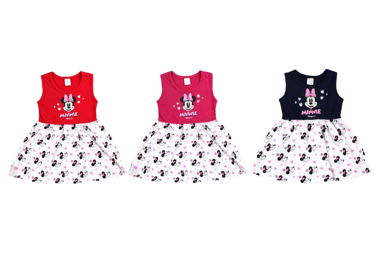 Vestido Minnie Disney azul 12m a 3T D10-MI-1289B 590315