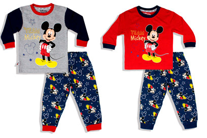 Pijama bebé niño mickey 12m a 3T gris D3-MK-638B 490315