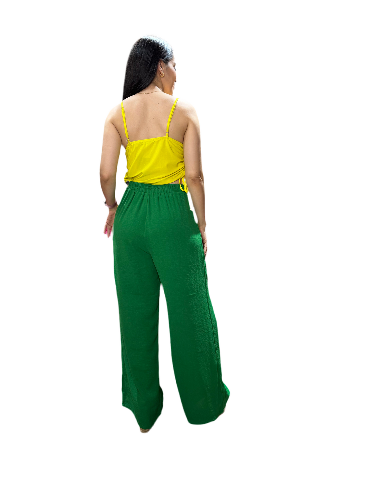 Pantalón tela formal dama PR3-1554 690390 Negro Blanco Verde Naranja Azul Amarillo