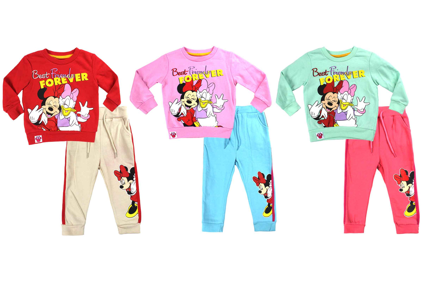 Set conjunto para bebe niña camisa y buzo minnie 12m a 3T D9-MI-1229B 490445 rojo