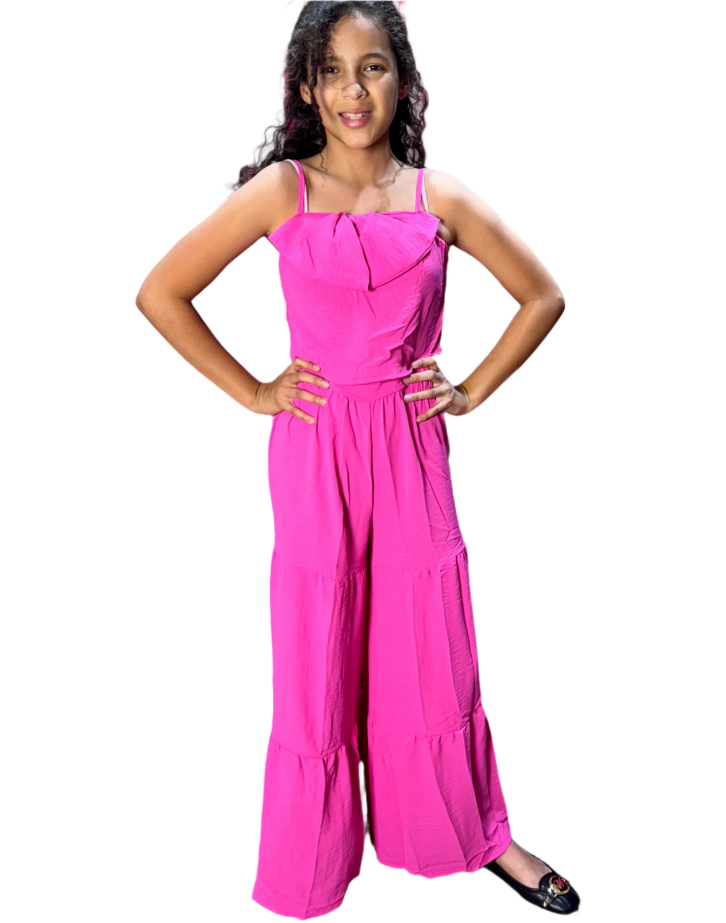 Set dos piezas para niña chongo rosado CSG1208-2 590390