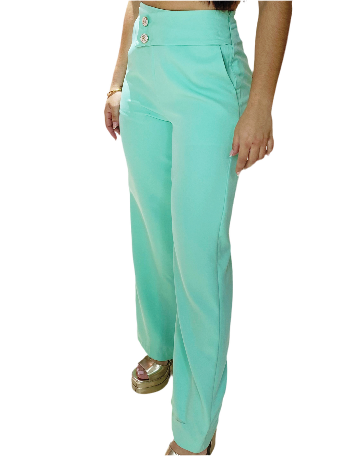 Pantalon Dama Tela Formal verde menta Intrigue INT3-1734 590390