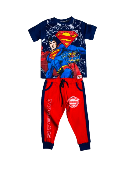Set conjunto para niño Super Man 2-8 años camisa y buzo C9-SM-1056N 590385