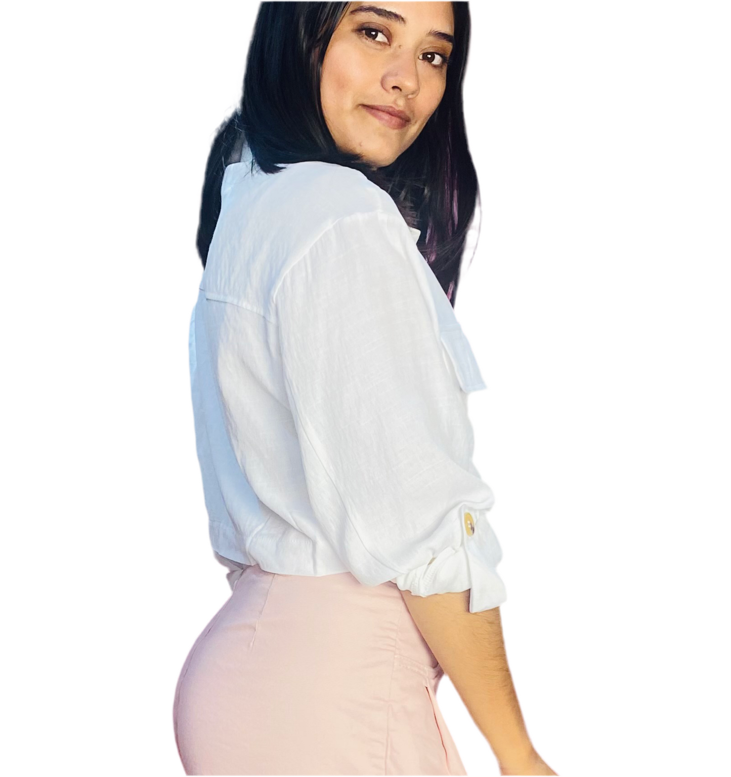 Camisa con mangas dama Blanca CTD1210-4 490390