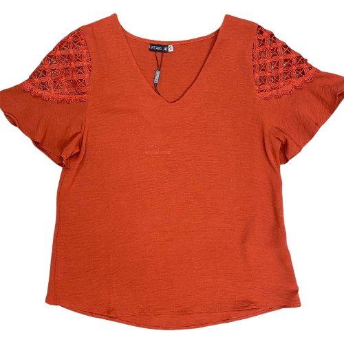 Camisa formal mujer dama Terracota ING-1661 Tallas S,M,L,XL