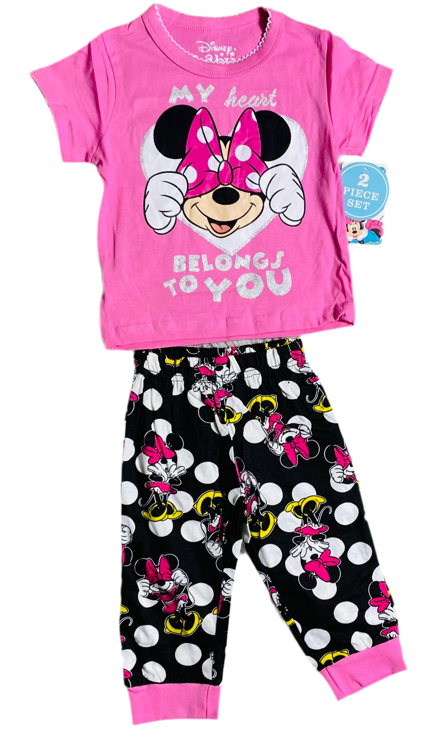 Pijama bebé niña minnie 12m a 3T D3-MI-653B rosada 490315