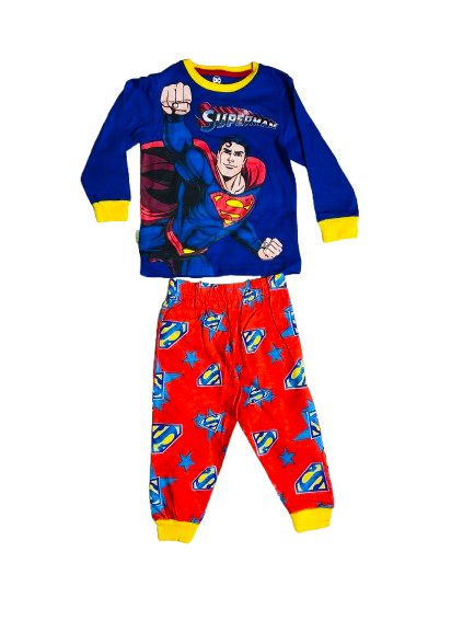 Set conjunto para niño pijama super man 2-8 años camisa y buzo C3-SM-236N 590335