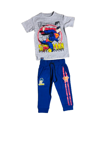 Set conjunto para niño Super Man 2-8 años camisa y buzo C9-SM-956N 490445