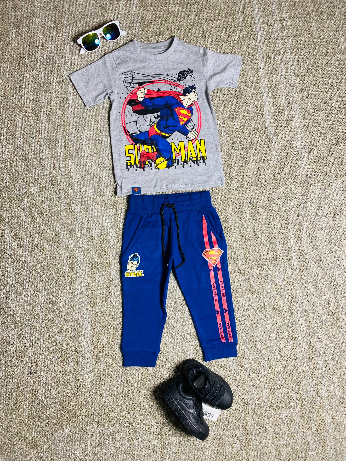 Set conjunto para niño Super Man 2-8 años camisa y buzo C9-SM-956N 490445