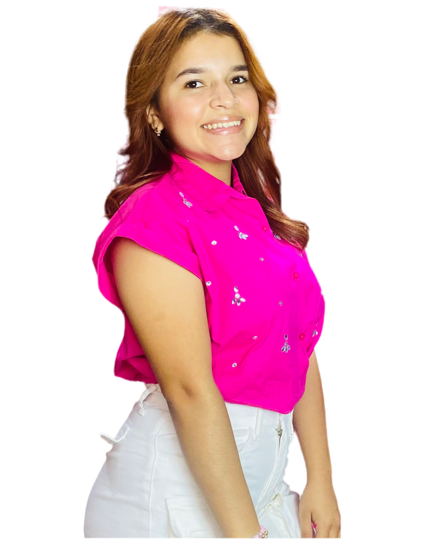 Camisa Blusa Dama top elástico Rosado CTD1198-19 490360