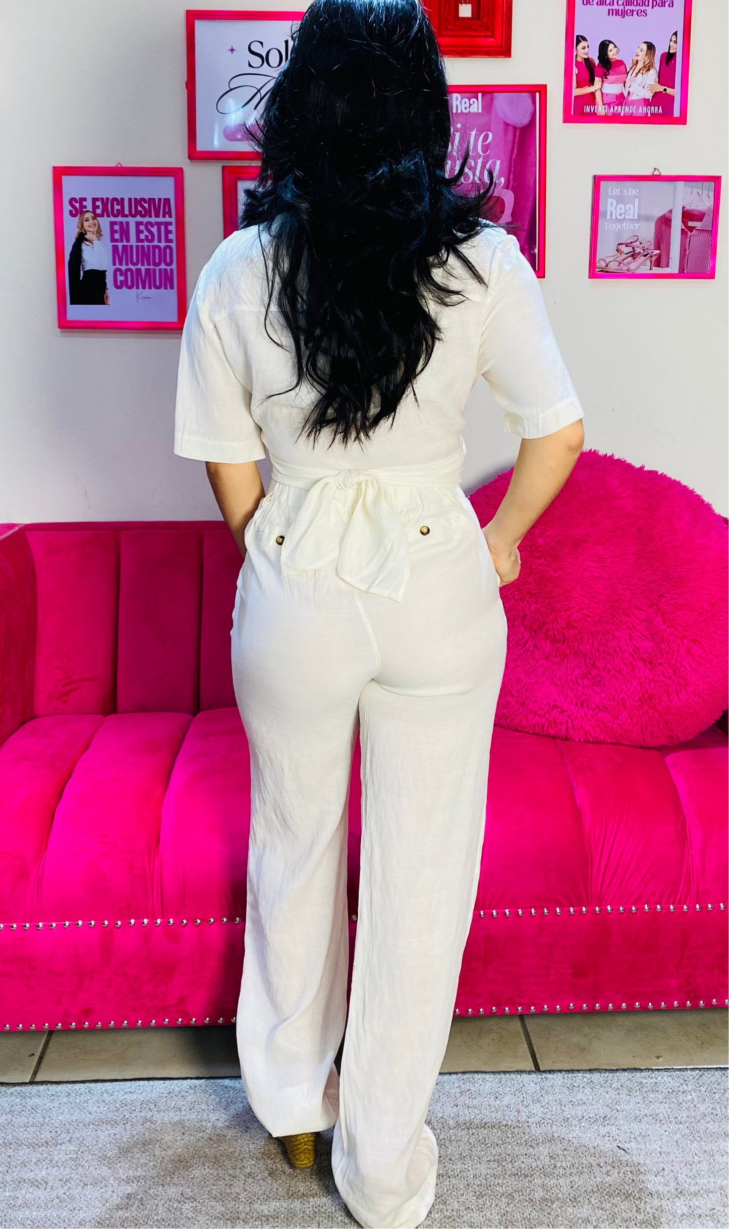 Set de dos piezas para dama mujer CSD1210-17 blanco 890/570