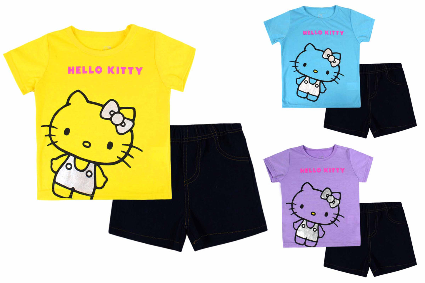 Set conjunto dos piezas para niña hello kitty 2 a 8 años H9-HK-101D 299280 azul