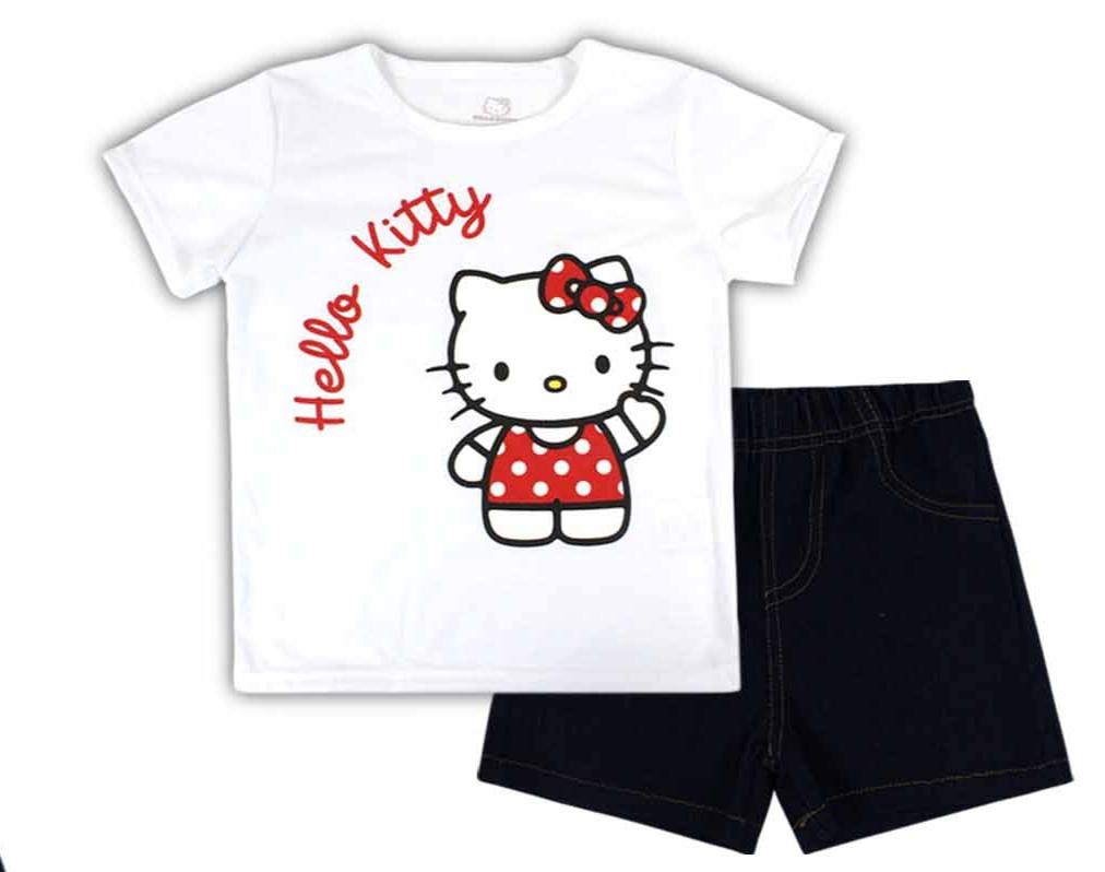 Set conjunto dos piezas para niña hello kitty 2 a 8 años H9-HK-102D 299280 azul