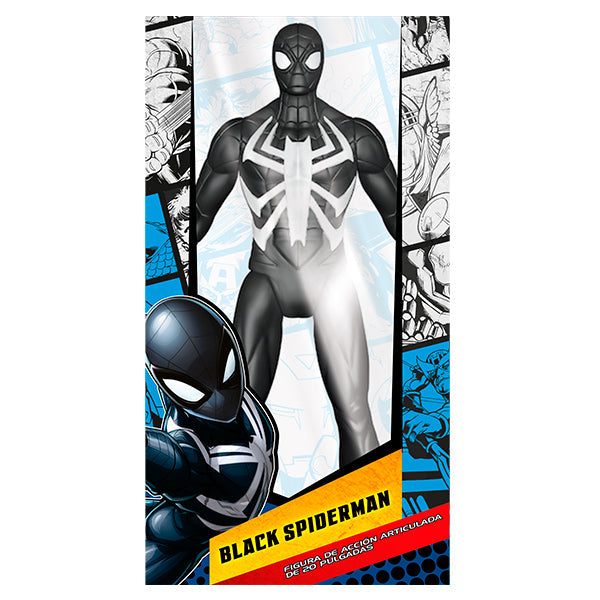 Juguete figura de Black Spiderman 20" Marvel MTBSP2001 800600