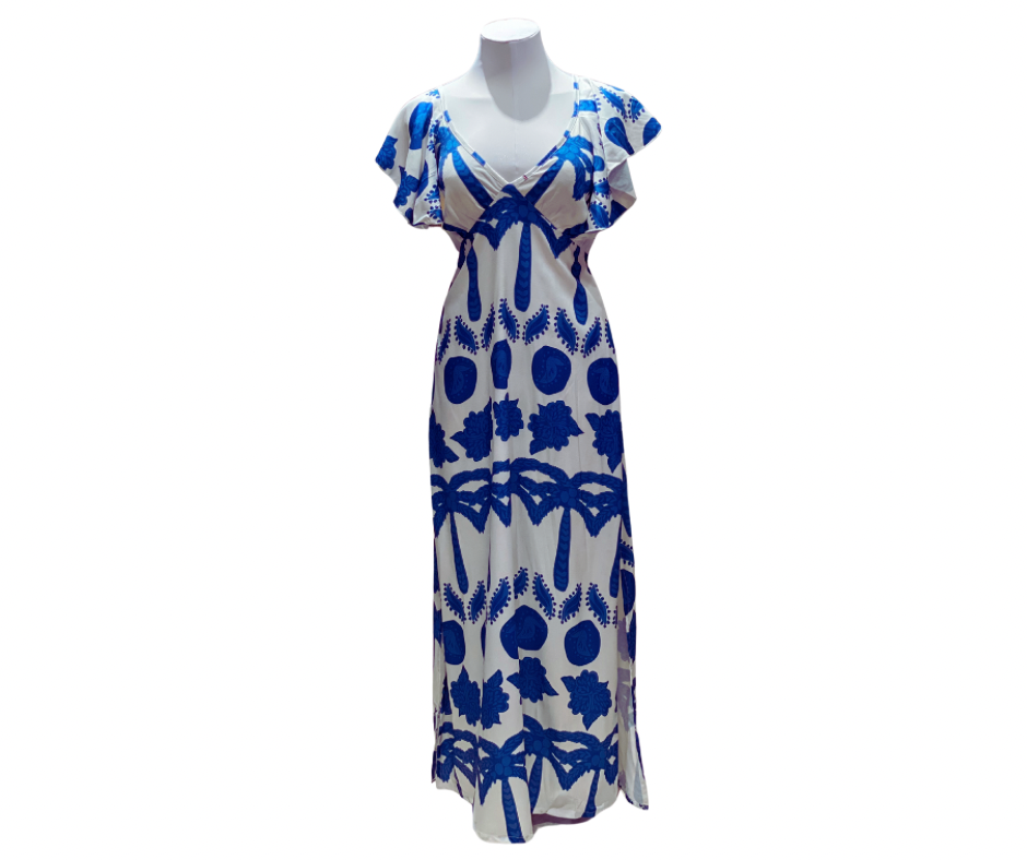 Vestido para dama Intrigue palmeras azules IN12-2284 890520