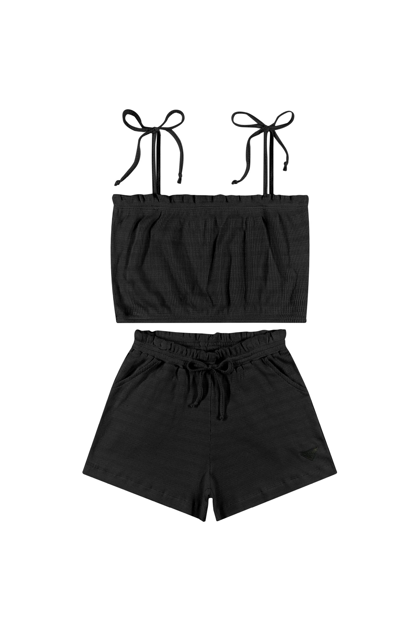 Conjunto para niña short y camisa negro gloss 31849-008910 745490