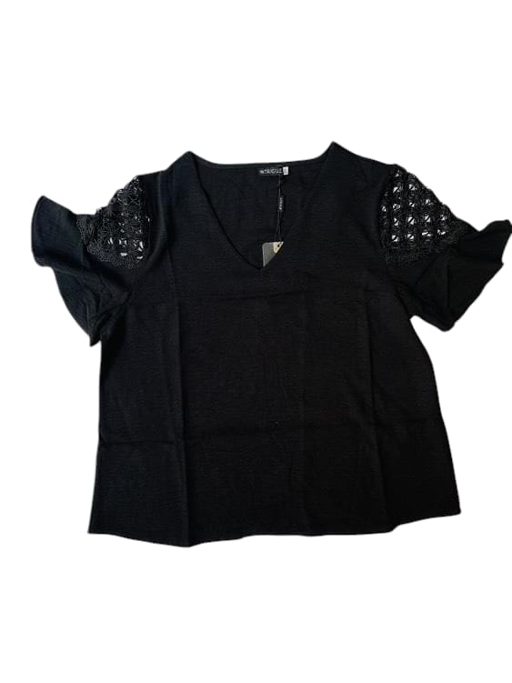 Blusa dama mujer color negro intrigue IN1-1661