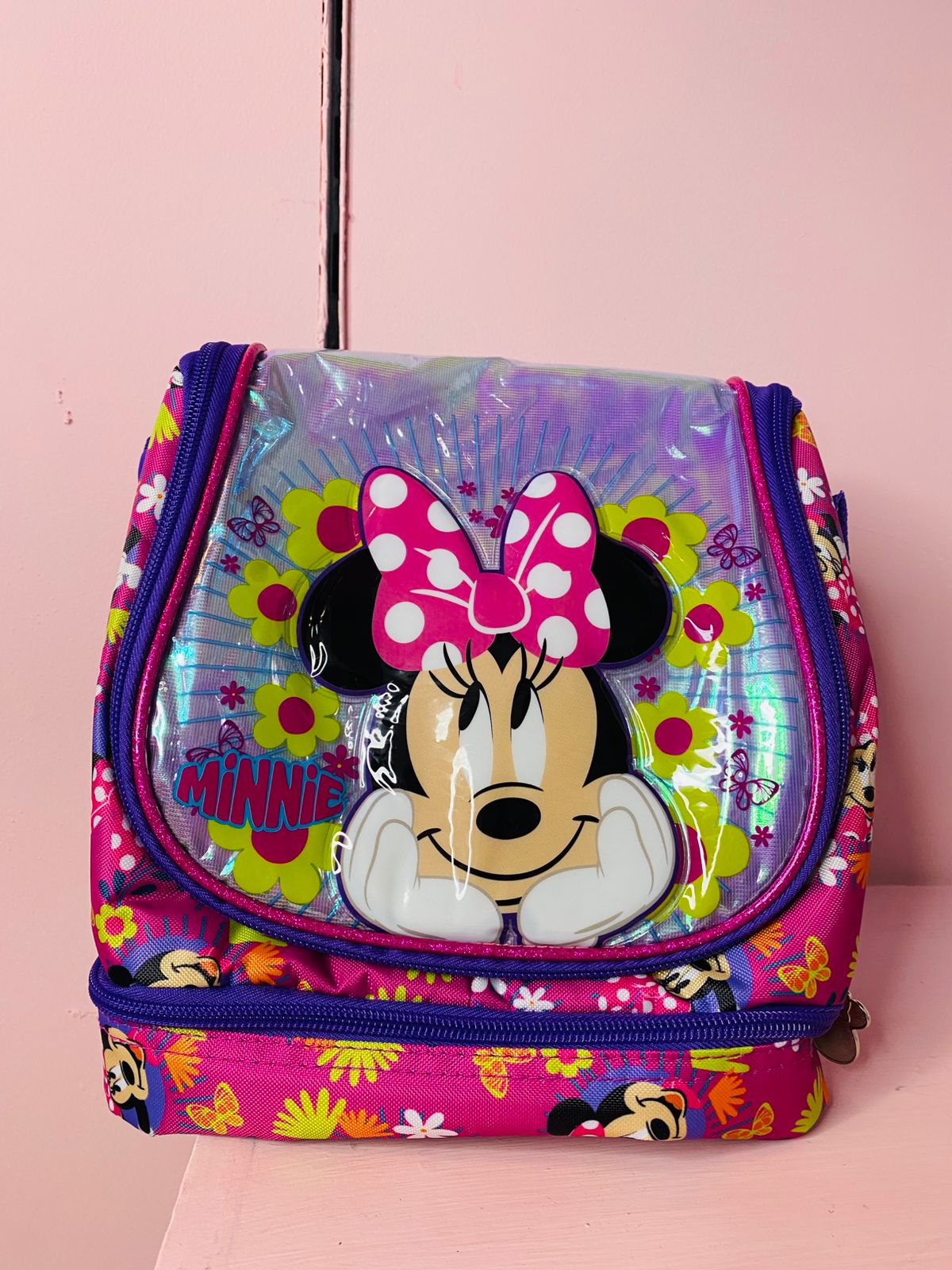 Lonchera minnie Rosado 205x225x135 075-03314 490345