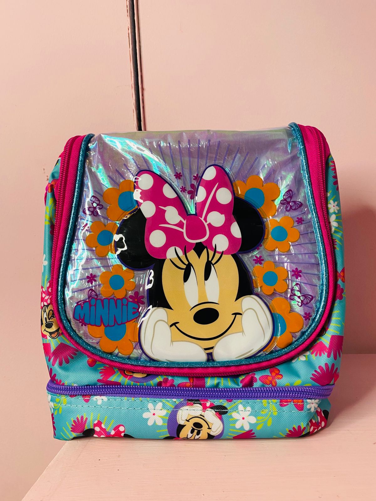 Lonchera minnie Azul 205x225x135 075-03314 490345