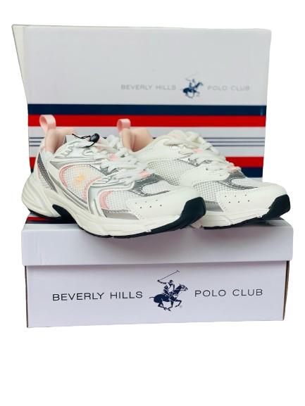 Tenis blancos rosado Polo adulto mujer o niña grande JENNY-WHPK-W5-B 965740
