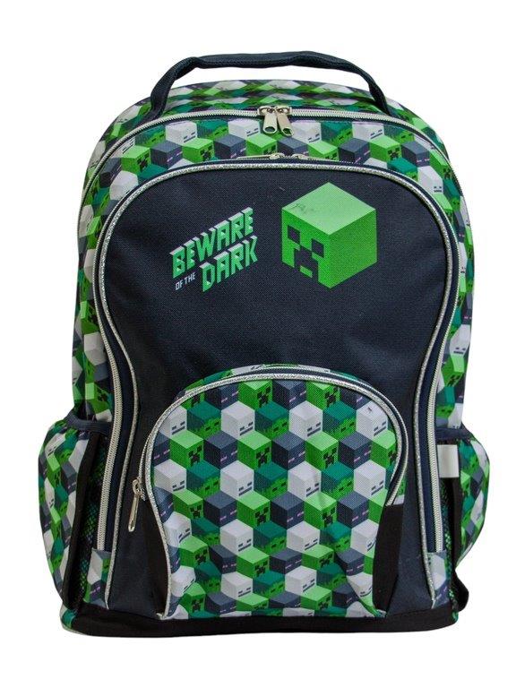 Mochila verde 15x105x6 minecraft M34-220291 590490