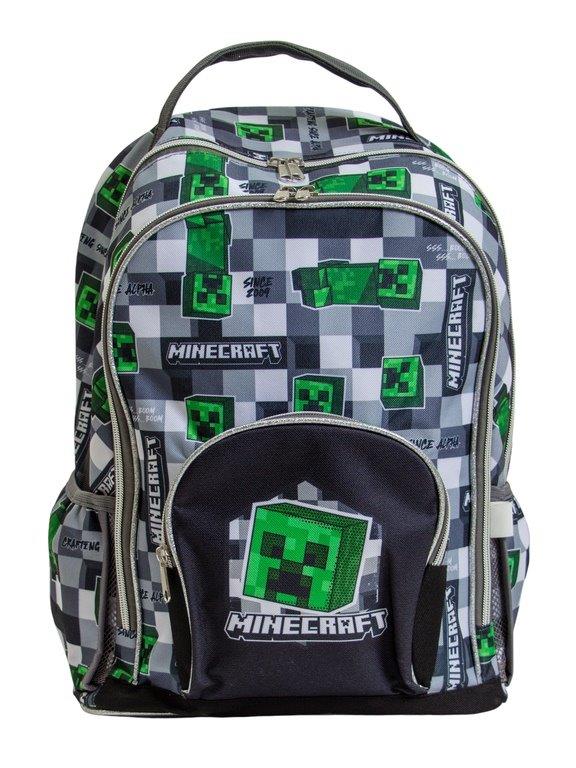 Mochila gris 15x105x6 minecraft M34-220293 590490