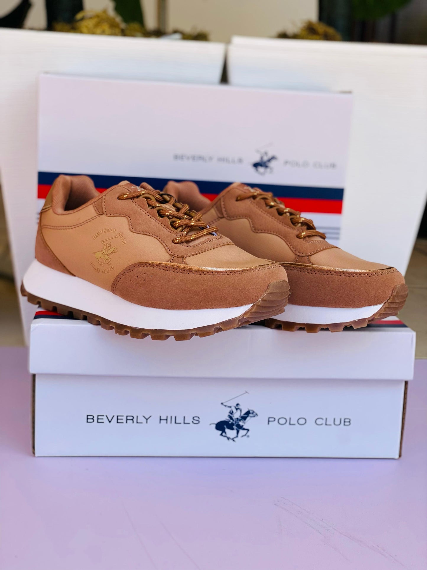 Tenis polo club para mujer café MURANO-BR-W6-B 1115995