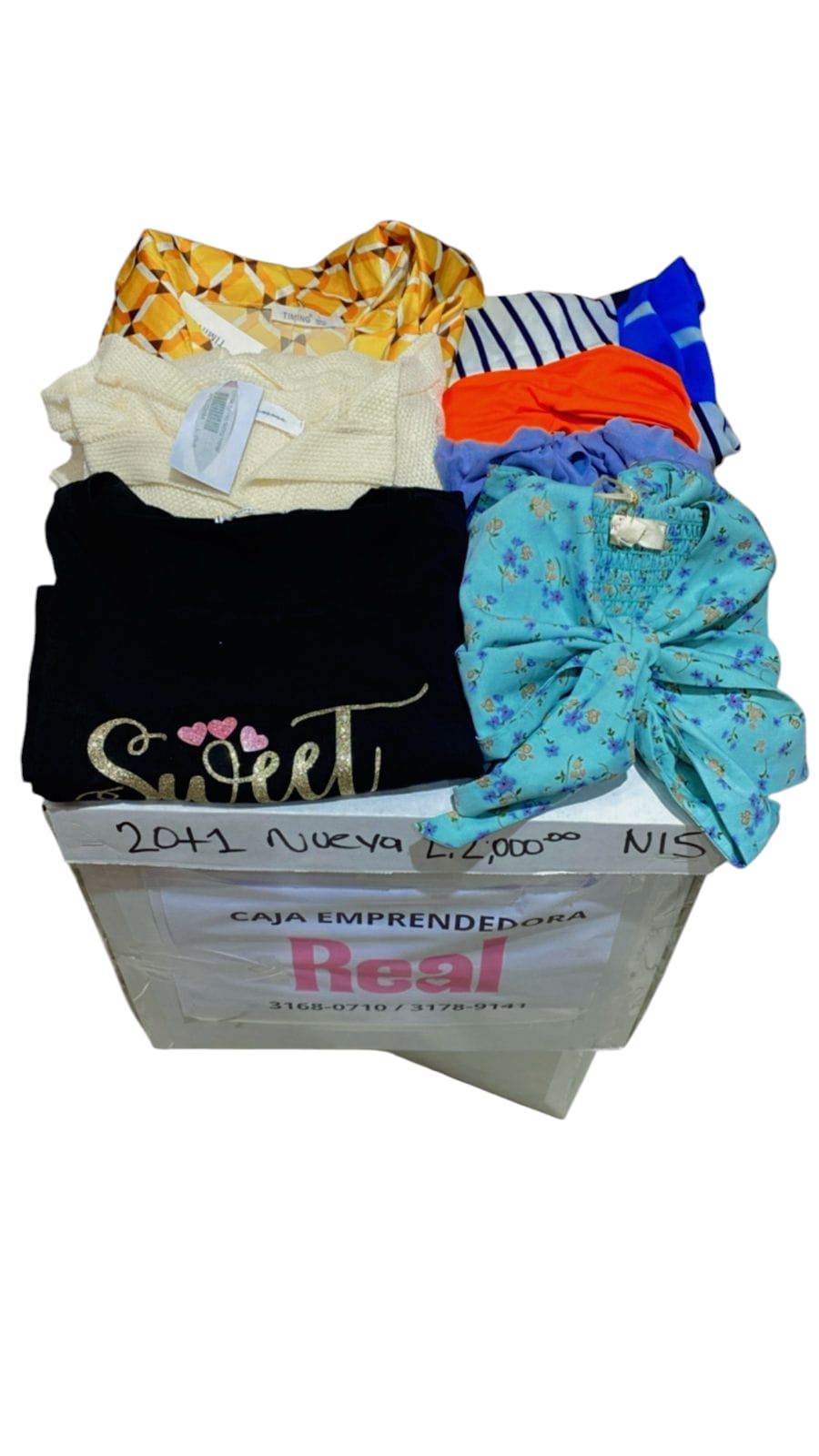 Caja emprendedora ropa mixta para mujer 20 piezas