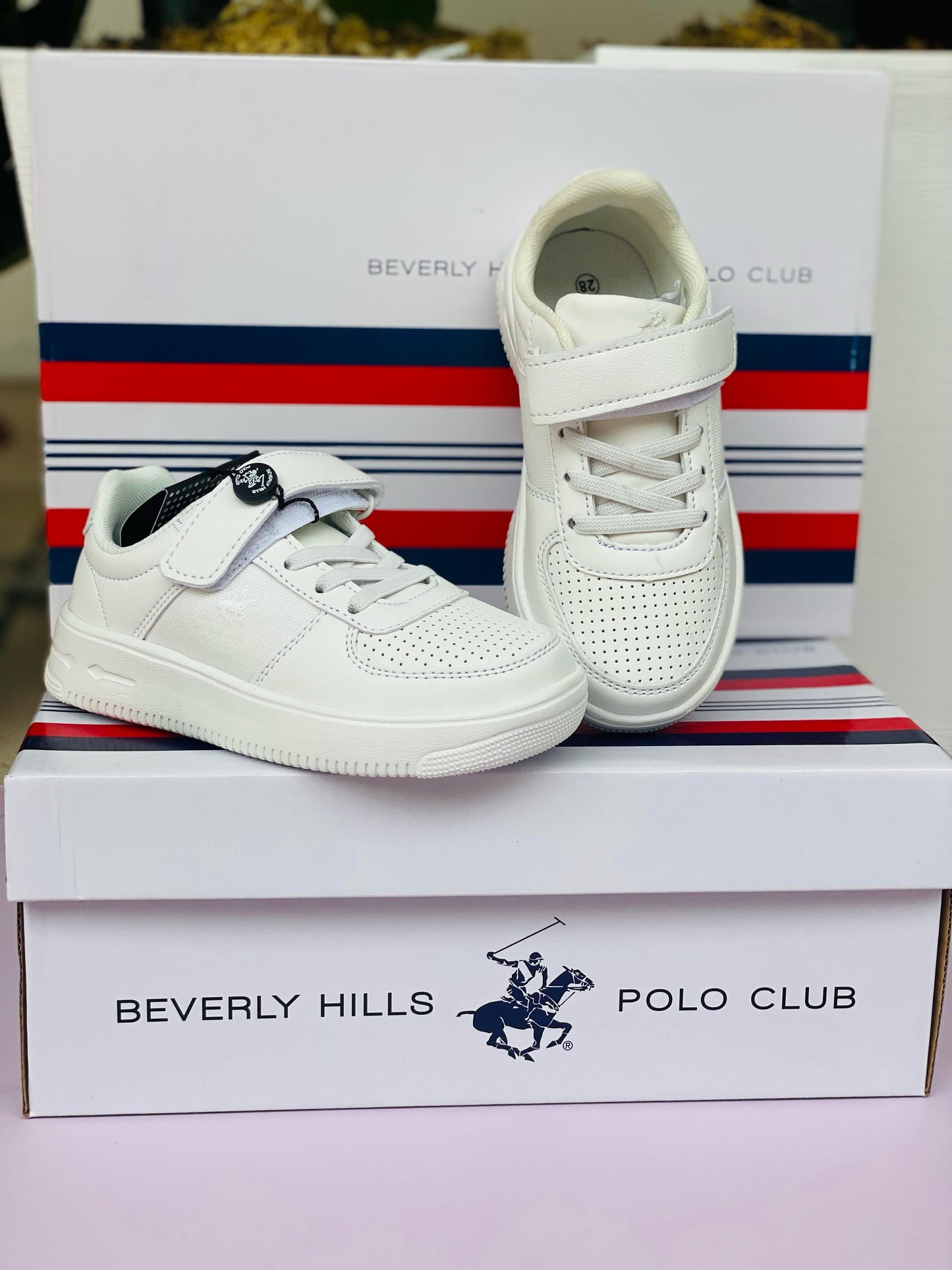 Tennis blancos LIT-WHI-BTS4-A Niña Niño unisex Polo Club 890575