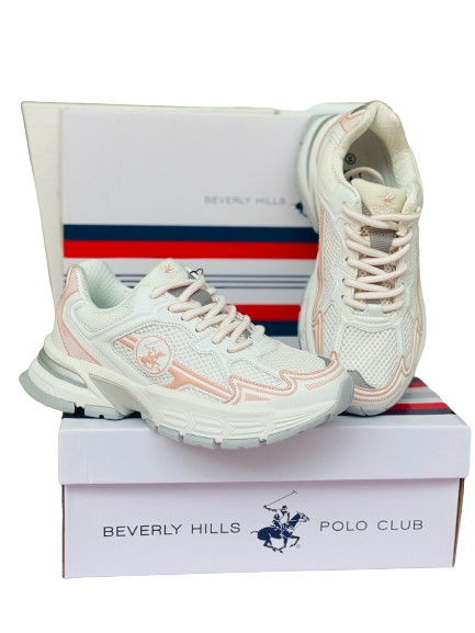 Tenis blancos rosado Polo adulto mujer o niña grande GRAVELA-WHPK-W5-A 965780