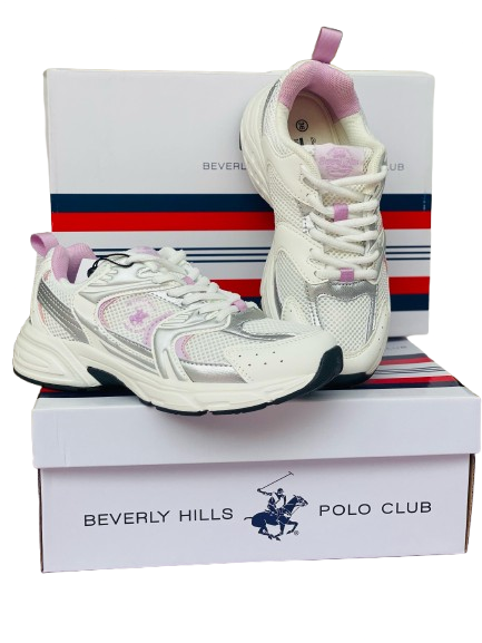 Tenis blanco morado Polo adulto mujer o niña grande JENNY-WHPP-W5-B 1045865