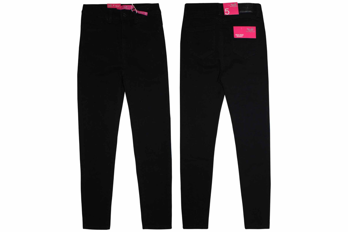 Jeans Pantalon tiro alto Skinny negro tallas 3 al 15 Intrigue IN2-1867 590430