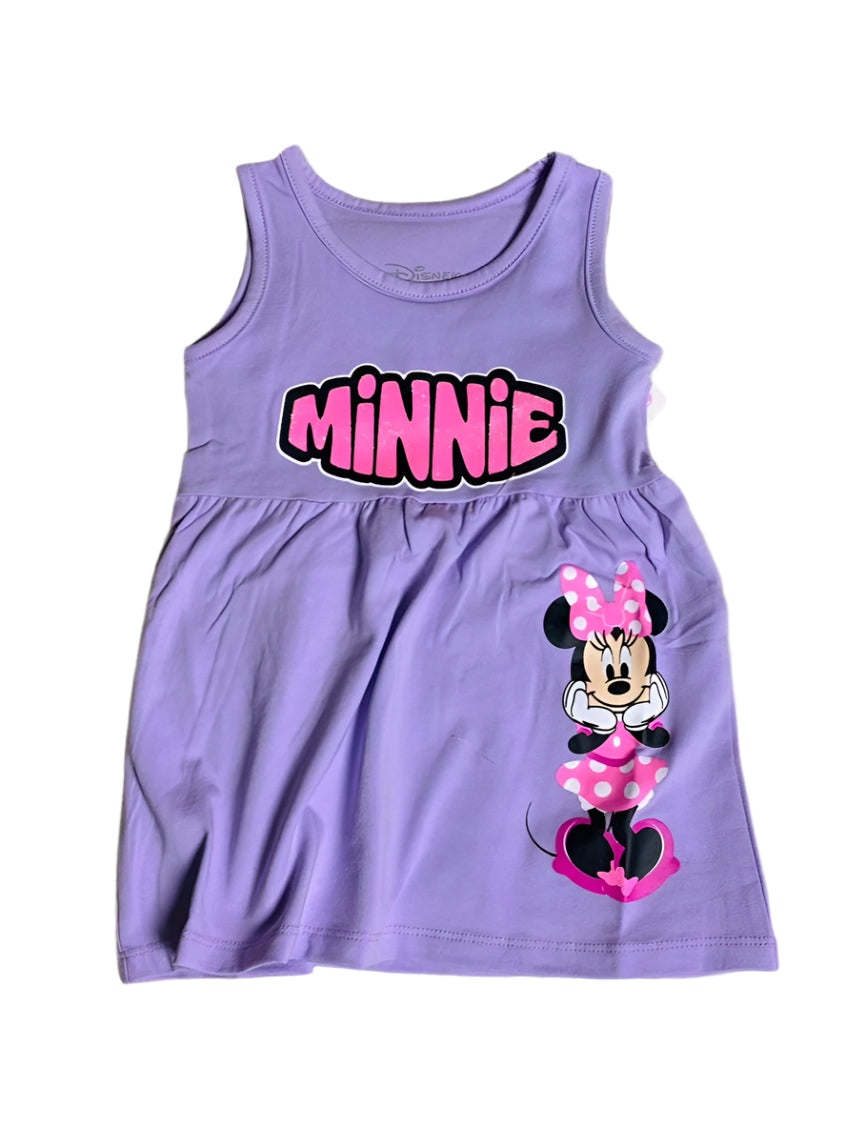 Vestido Minnie morado 12m a 3T D10-MI-1283B 380265