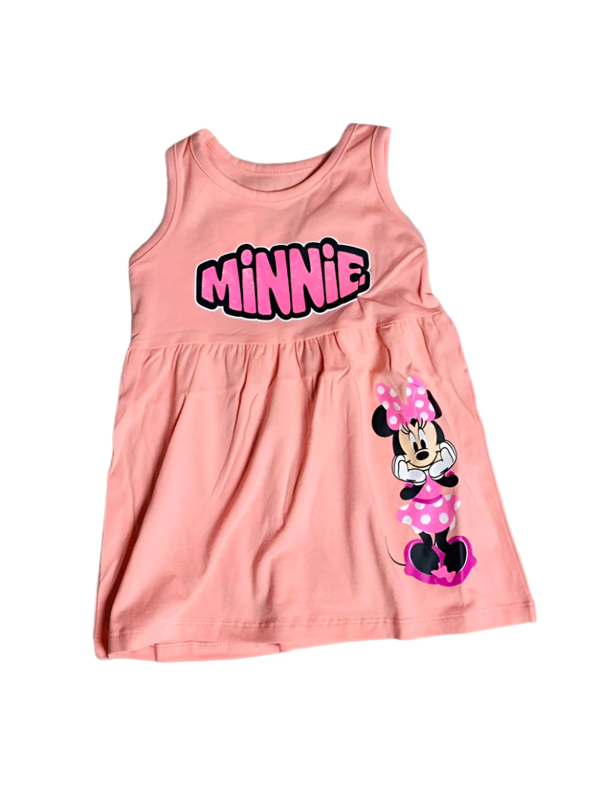Vestido Minnie rosado 12m a 3T D10-MI-1283B 380265