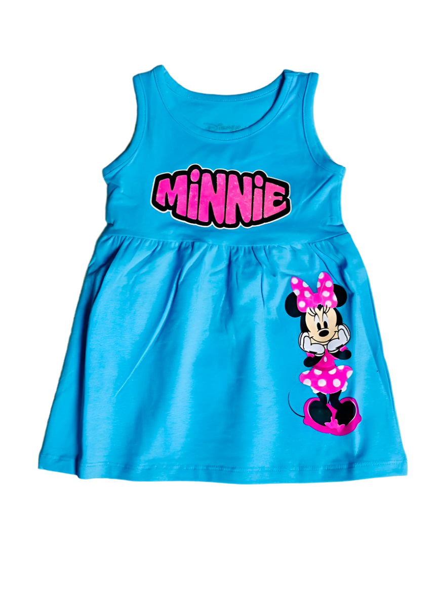 Vestido Minnie azul 12m a 3T D10-MI-1283B 380265