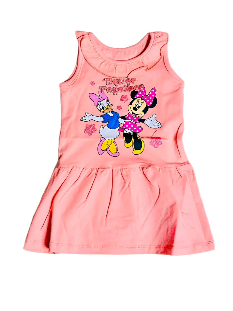 Vestido Minnie rosado claro 12m a 3T D10-MI-1285B 380265