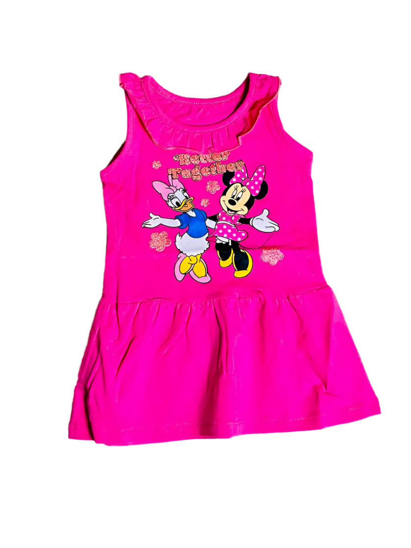 Vestido Minnie rosado 12m a 3T D10-MI-1285B 380265