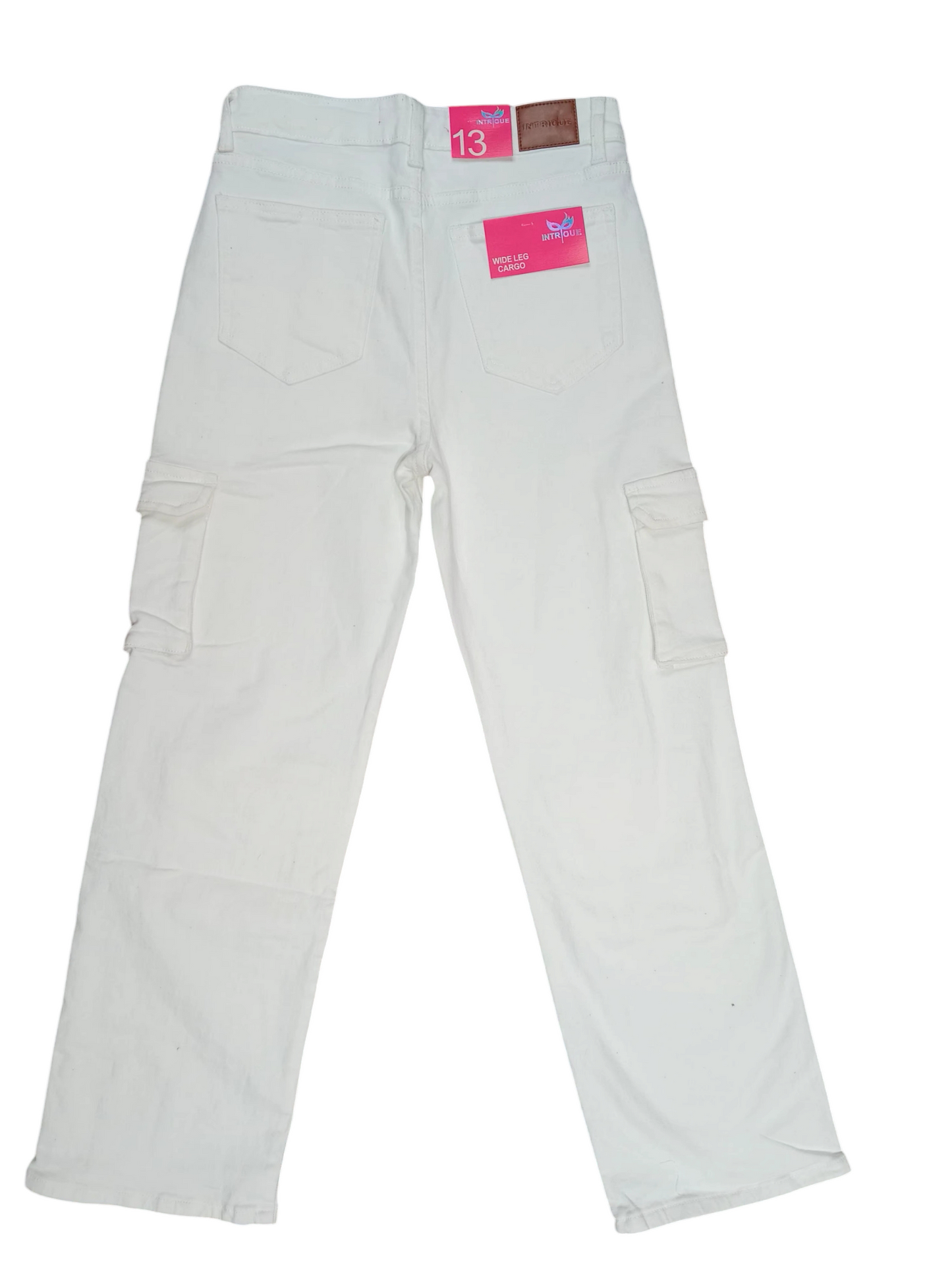 Pantalon Jeans blanco cargo Mujer 3-15 Intrigue IN2-2461 590490