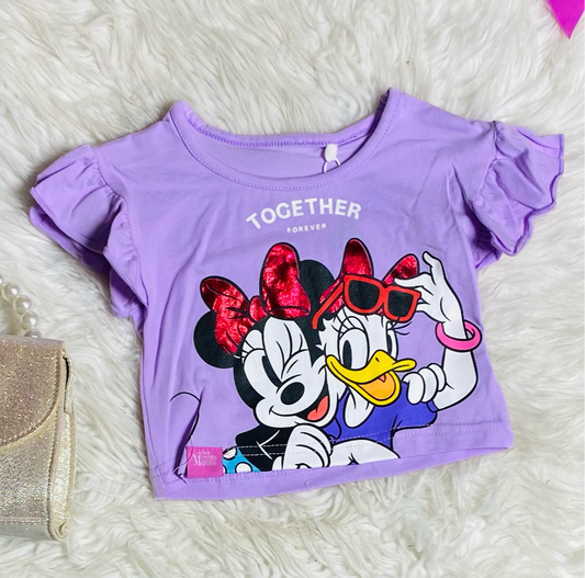 Camisa Minnie disney bebe niña 12m a 3T D1-MI-1289B 299199 morado