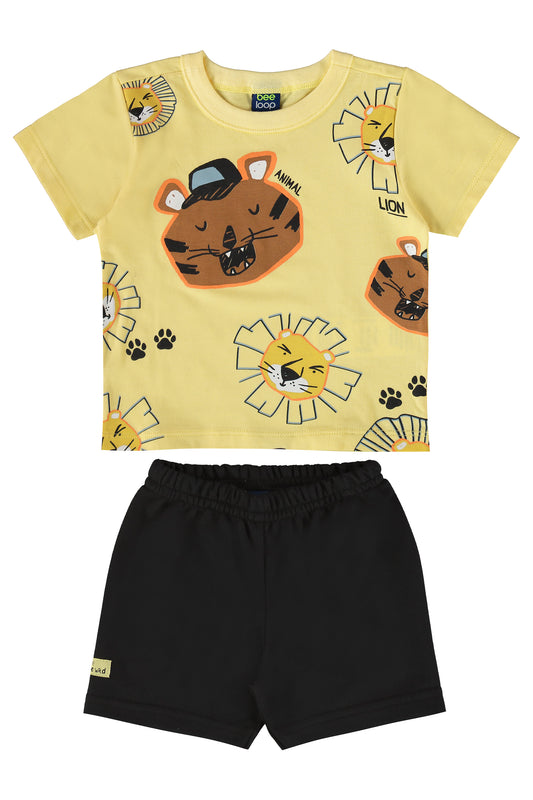 Conjunto set de dos piezas para bebe niño Short y Camisa 18000 390245 bee loop