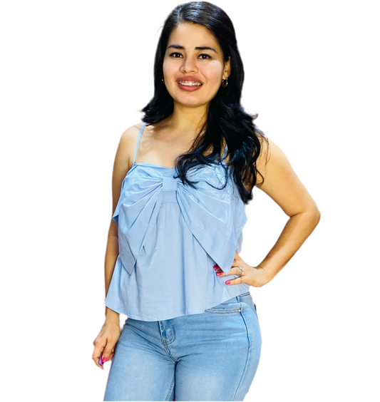 Camisa azul blusa dama chongo CTD1198-36 490350