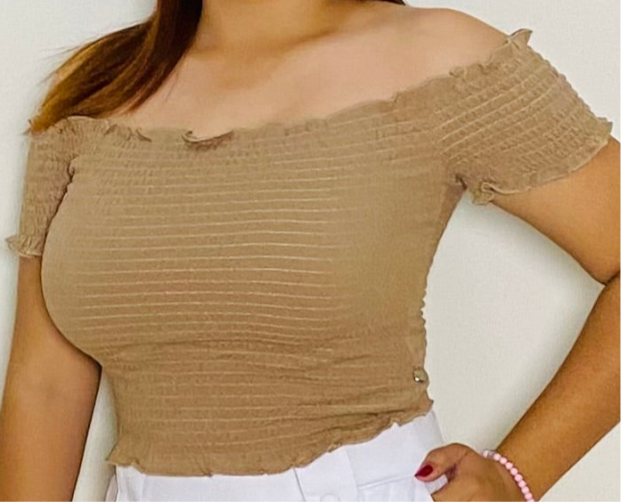 Camisa para dama mujer CTD1149-23 beige