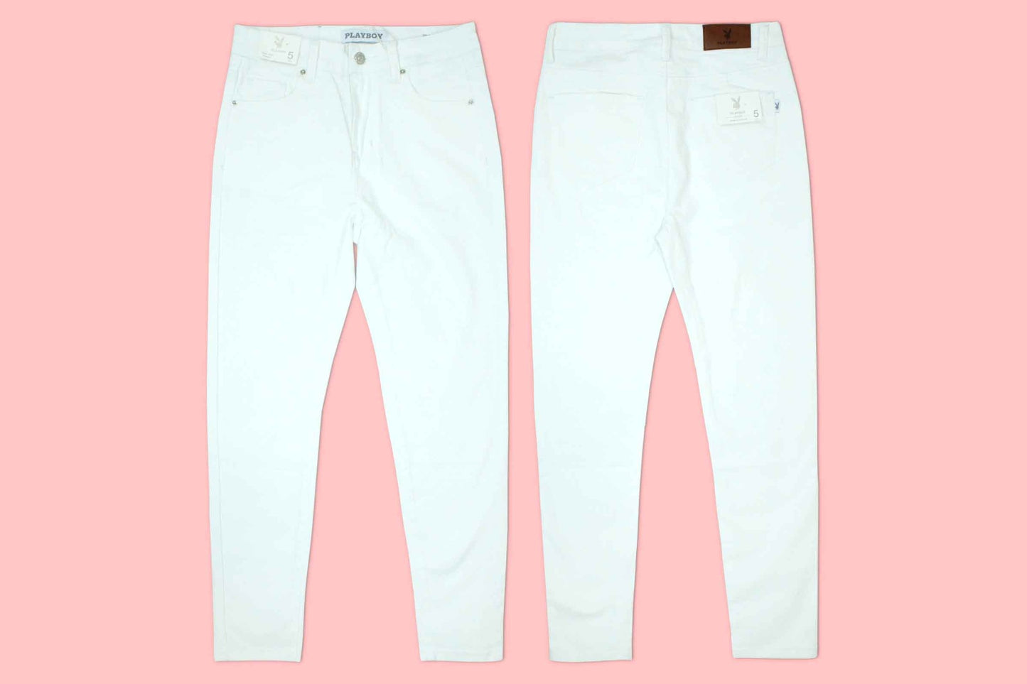 Jeans Pantalon tiro alto blanco PB11-1880 tallas 3-15