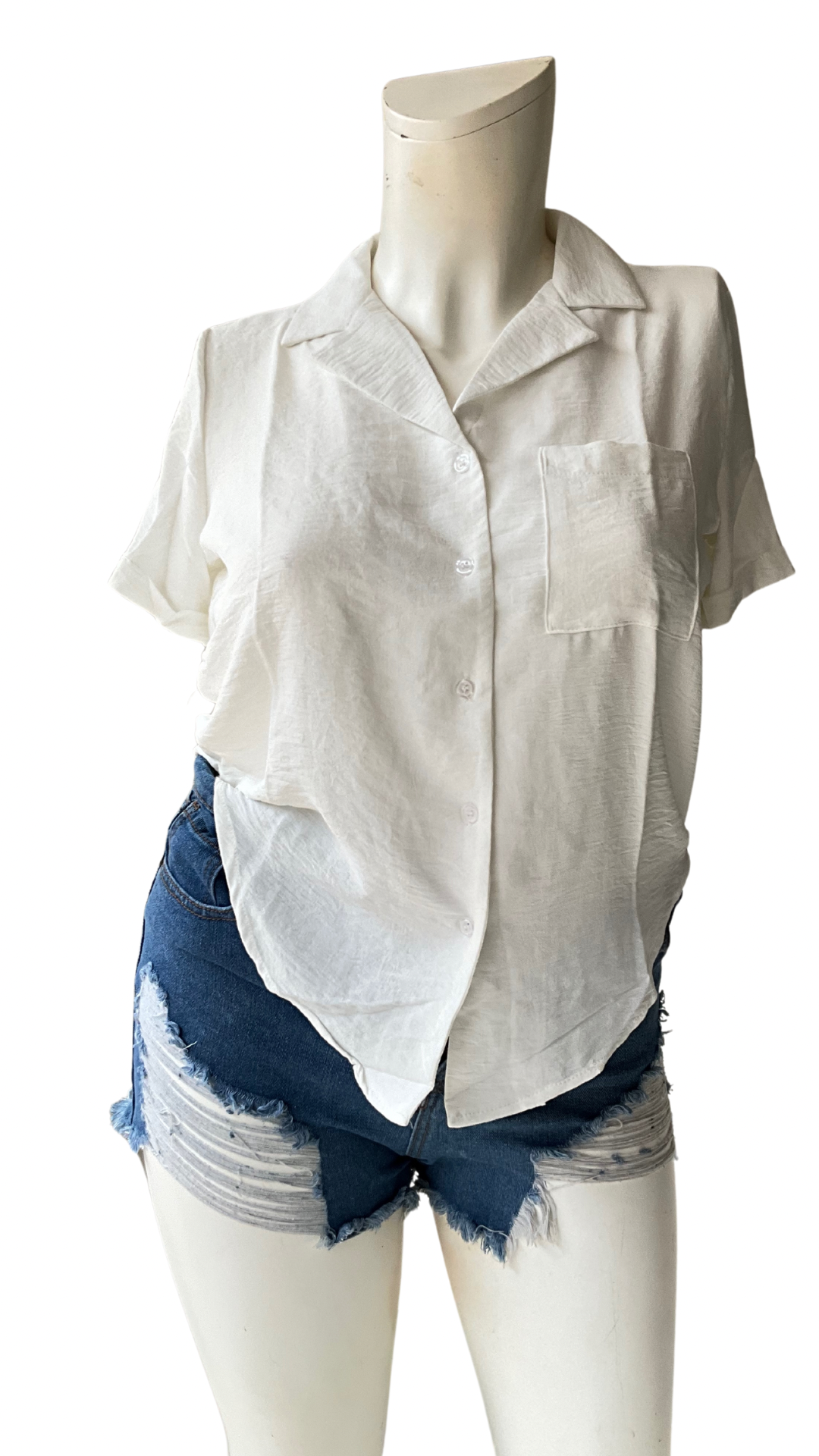 Camisa para dama mujer blanca CTD1152-16 595395